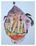 Voyage oriental aquarelle 2015