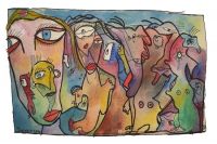 Flash back ,aquarelle, 2016